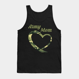 Proud Army Mother T-Shirt Gift Army Mothers Heart Tank Top